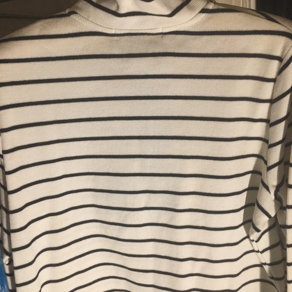 Blue and white striped ralph Lauren button top - Picture 3 of 5